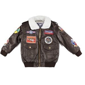Youth Navy Top Gun Bomber Jacket